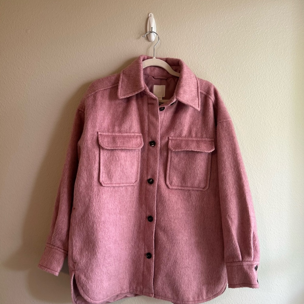 H&M Pink Shacket. Worn once and in great condition.